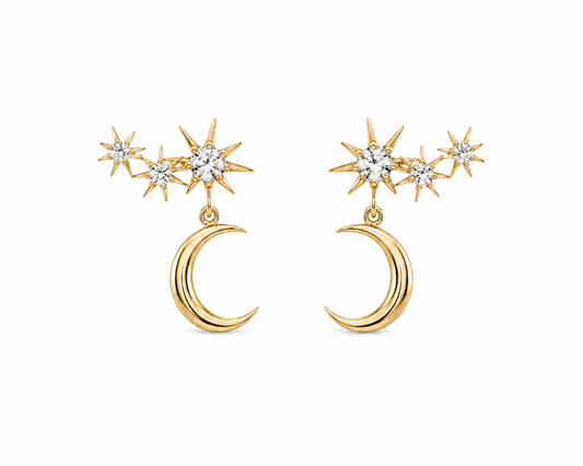 Nakshatra Climber Earrings