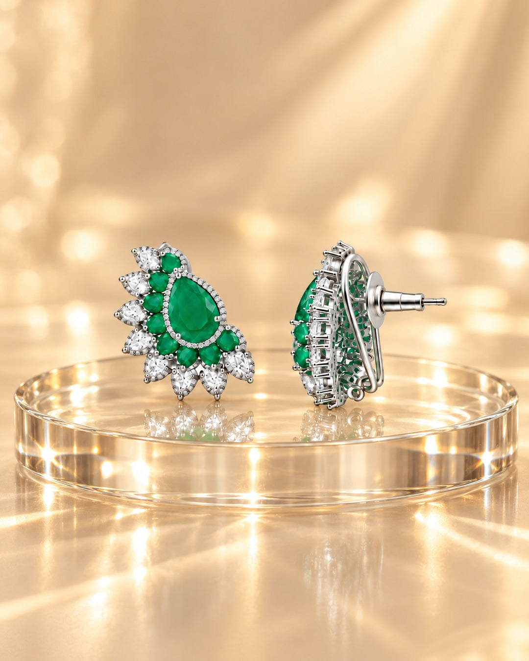 Panna Pankha Stud Earrings