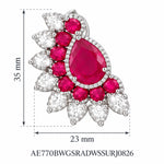 Rani Pankha Earrings measurements
