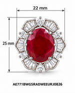 Laal Jharokha Stud Earrings measurements