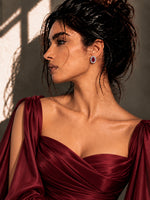 Laal Jharokha Stud Earrings
