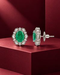 Panna Jharokha Stud Earrings