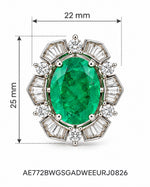 Panna Jharokha Stud Earrings measurements