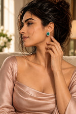 Panna Jharokha Stud Earrings