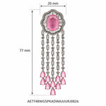 Gulabi Latkan Earrings measurements
