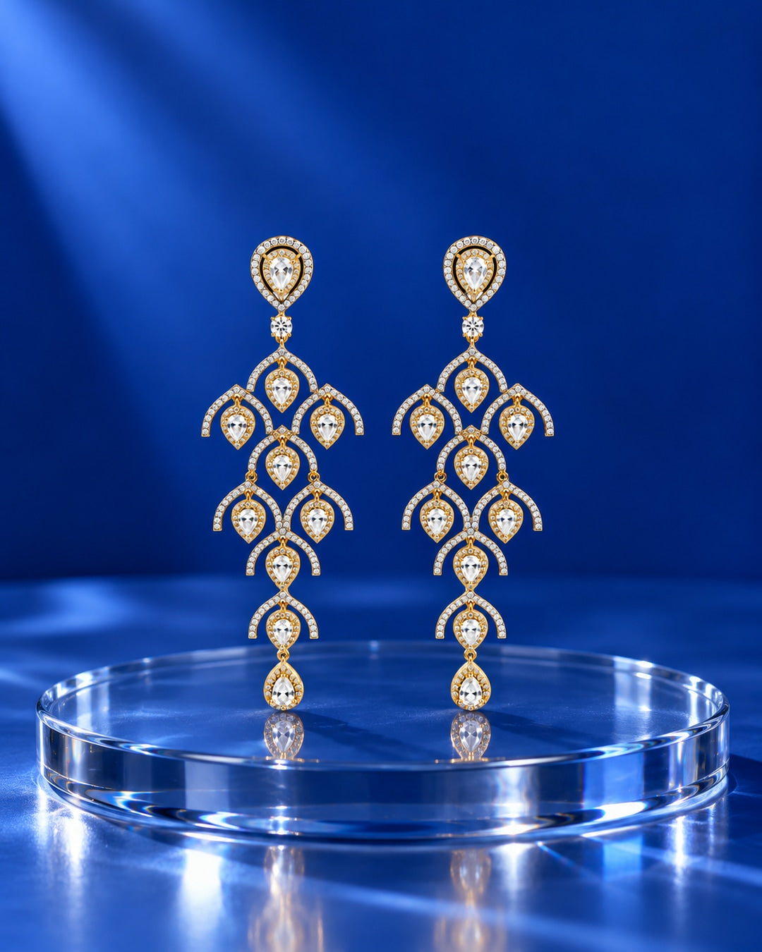 Swarna Jhoomar Chandelier Earrings