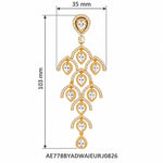 Swarna Jhoomar Chandelier Earrings measurements