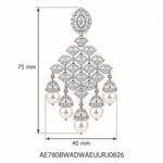 Darbar Chandelier Earrings measurements
