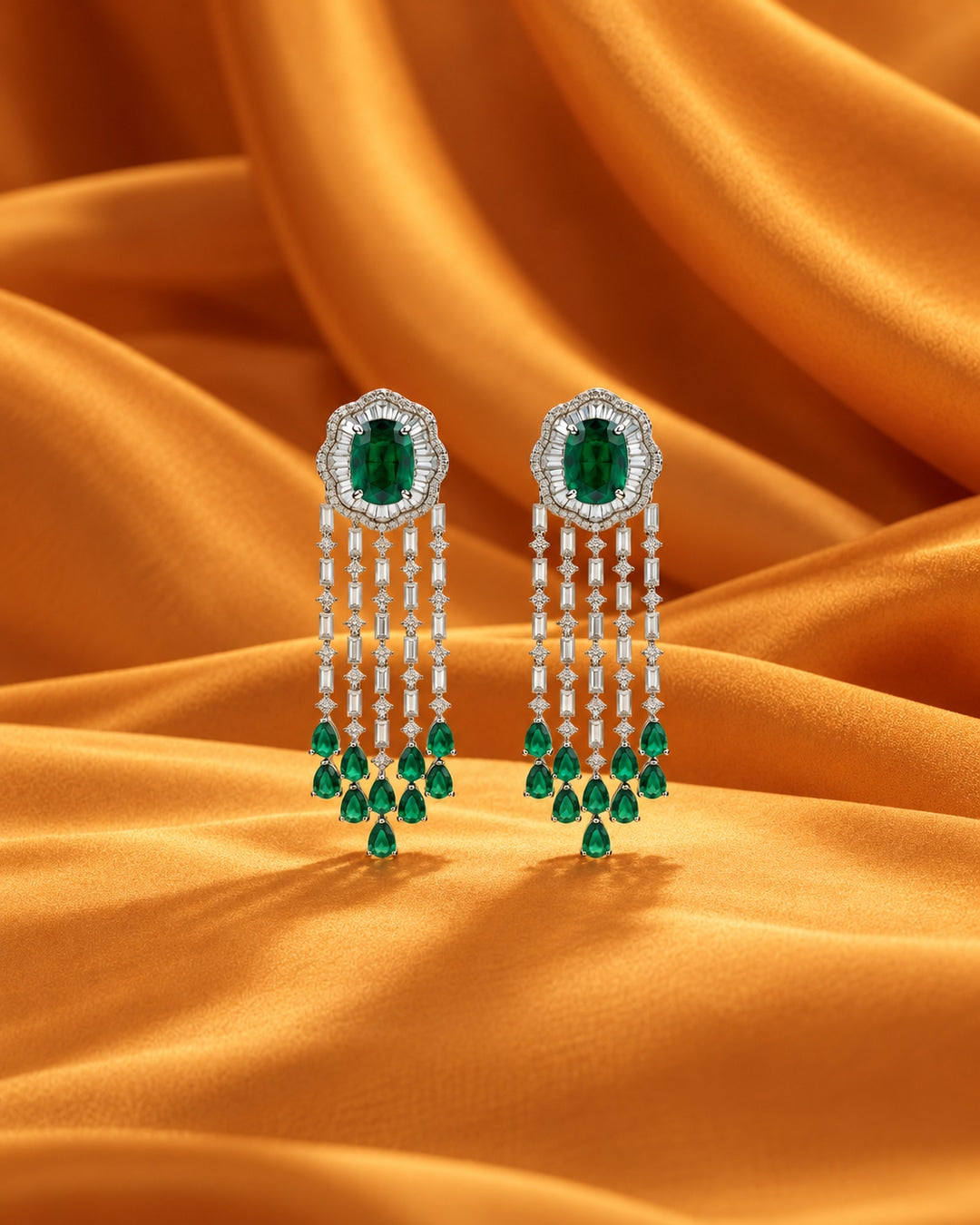 Panna Latkan Chandelier Earrings