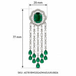 Panna Latkan Earrings measurements