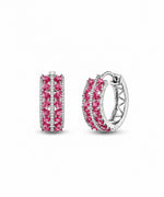 Anaar Red Hoop Earrings