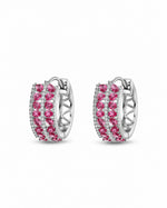 Anaar Red Hoop Earrings