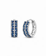 Sagar Blue Hoop Earrings