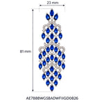 Neelambari Chandelier Earrings measurements