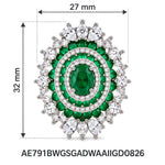 Kamal Stud Earrings measurements