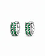 Tarang Green Hoop Earrings