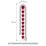 Sindoor Drop Earrings measurements
