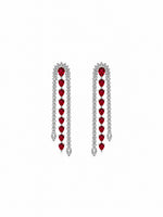Vivienne Red Drop Earrings