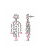 Asmani Pink Chandelier Earrings