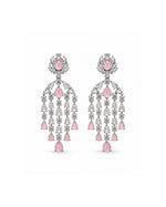 Asmani Pink Chandelier Earrings