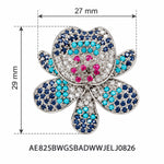 Nilofar Orchid Earrings measurements