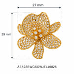 Suvarna Orchid Earrings measurements