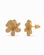 Suvarna Orchid Earrings detail view