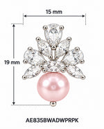 Seraphine Pink Pearl Earrings