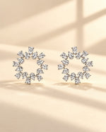 Wren Diamond Circle Earrings