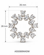 Wren Diamond Circle Earrings