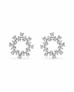 Wren Diamond Circle Earrings