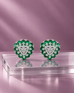 Isolde Emerald Fringe Earrings