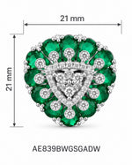 Isolde Emerald Fringe Earrings