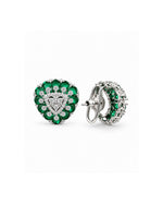 Isolde Emerald Fringe Earrings