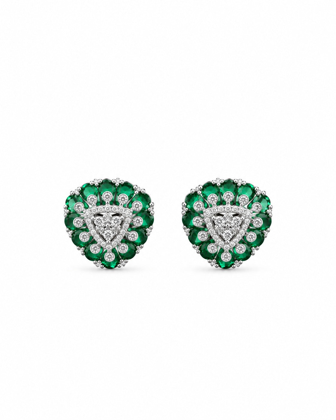 Isolde Emerald Fringe Earrings