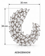 Genevieve Diamond Hoop Earrings