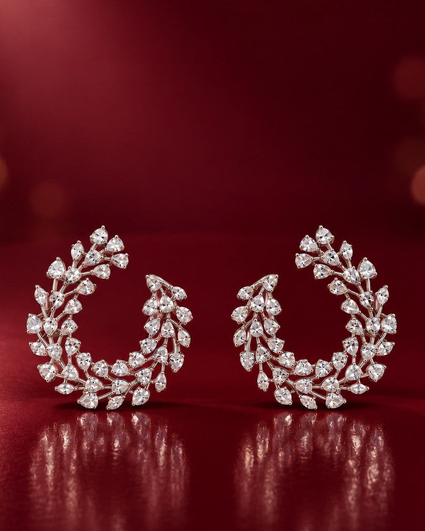 Aadhira Spiral Hoop Earrings