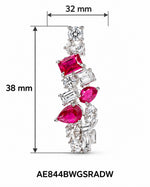 Anvika Red Hoop Earrings