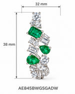 Marguerite Emerald Drop Earrings