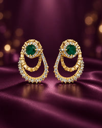 Zaira Emerald Studs