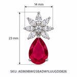 Noor Cascade Earrings measurements