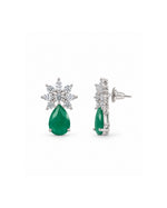 Zumra Green Drop Earrings