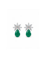 Zumra Green Drop Earrings