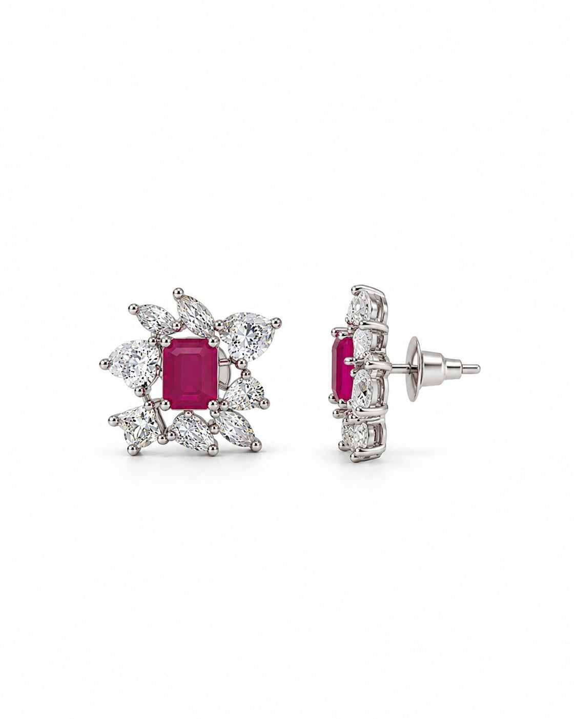 Tavira Red Blossom Earrings