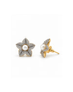 Nazia Pearl Flower Earrings