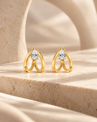 Inaaya Pear Moissanite Earrings