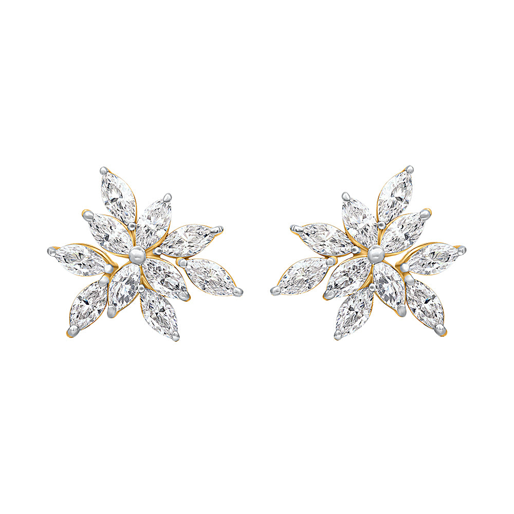 Flower earrings for women - Lyra | Adila Jewels