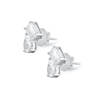 Eshani Duo Moissanite Stud Earrings
