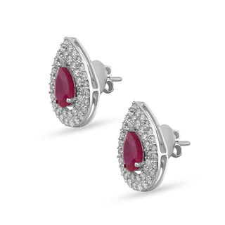 Pear shape earrings for women - Trillia | Adila Jewels