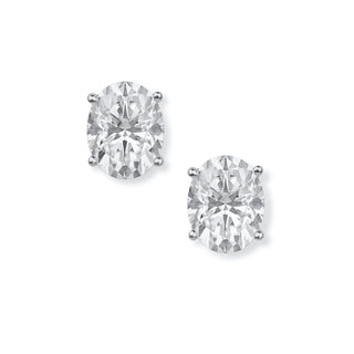 Oval Studs earrings for women - Riva | Adila Jewels